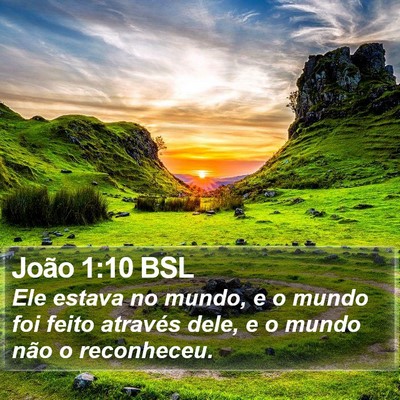 João 1:10 BSL Bible Verse Image