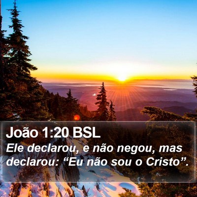 João 1:20 BSL Bible Verse Image