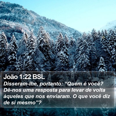 João 1:22 BSL Bible Verse Image