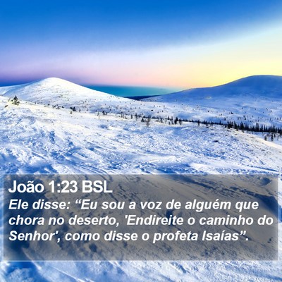 João 1:23 BSL Bible Verse Image
