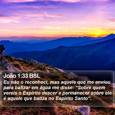 João 1:33 BSL Bible Verse Image