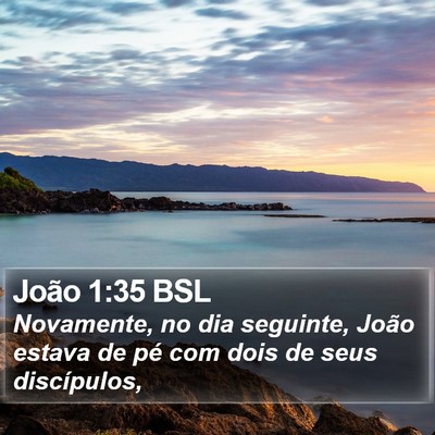 João 1:35 BSL Bible Verse Image