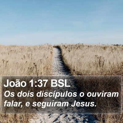 João 1:37 BSL Bible Verse Image