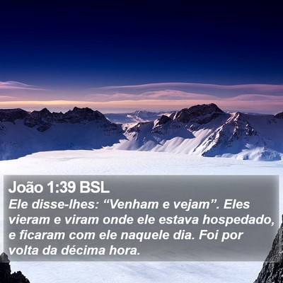 João 1:39 BSL Bible Verse Image