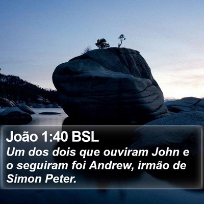 João 1:40 BSL Bible Verse Image