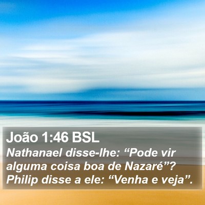 João 1:46 BSL Bible Verse Image