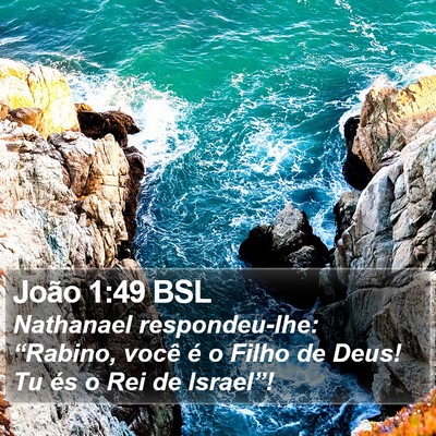 João 1:49 BSL Bible Verse Image