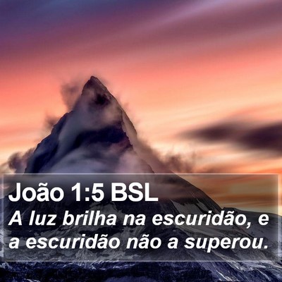 João 1:5 BSL Bible Verse Image