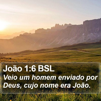 João 1:6 BSL Bible Verse Image