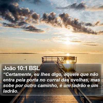 João 10:1 BSL Bible Verse Image