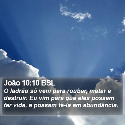 João 10:10 BSL Bible Verse Image