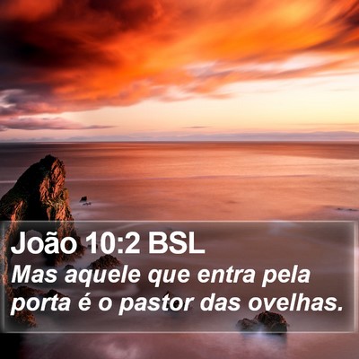 João 10:2 BSL Bible Verse Image