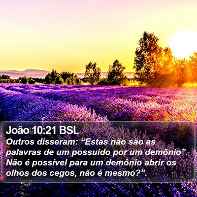 João 10:21 BSL Bible Verse Image