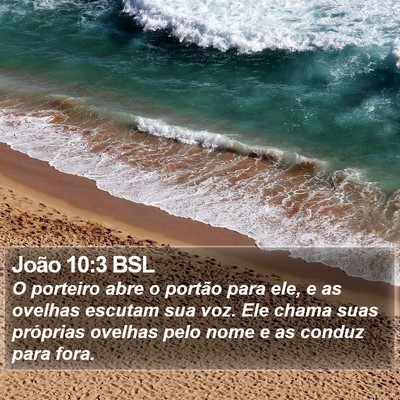 João 10:3 BSL Bible Verse Image