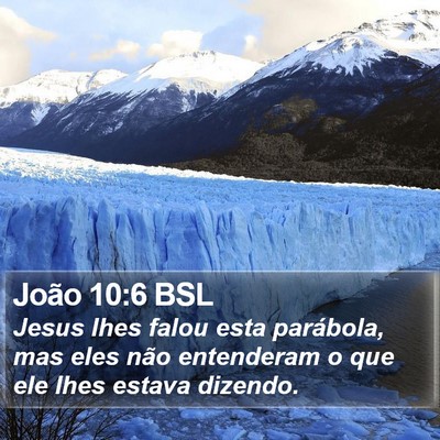 João 10:6 BSL Bible Verse Image