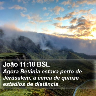 João 11:18 BSL Bible Verse Image