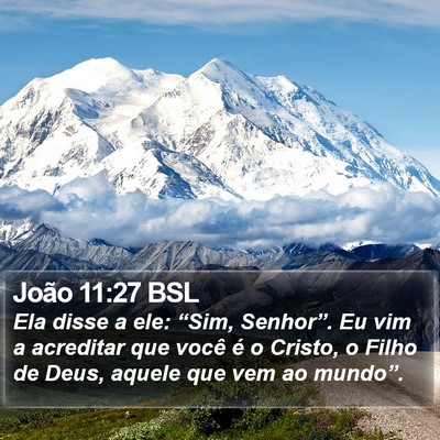 João 11:27 BSL Bible Verse Image