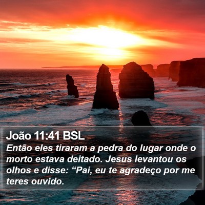 João 11:41 BSL Bible Verse Image