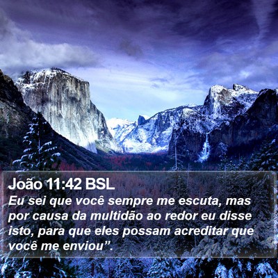 João 11:42 BSL Bible Verse Image