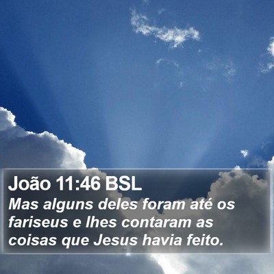 João 11:46 BSL Bible Verse Image