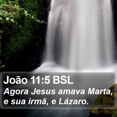 João 11:5 BSL Bible Verse Image