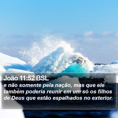 João 11:52 BSL Bible Verse Image