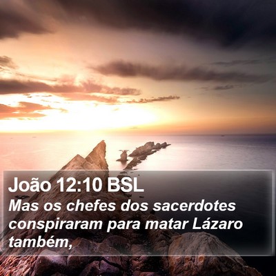 João 12:10 BSL Bible Verse Image