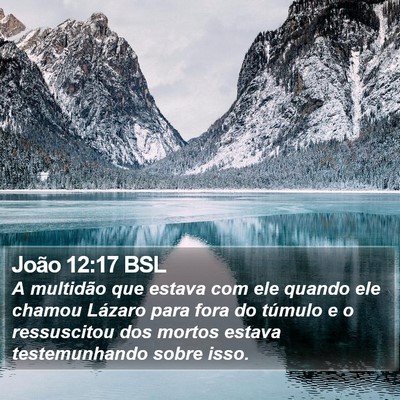 João 12:17 BSL Bible Verse Image