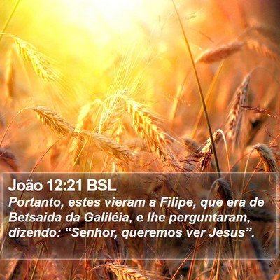 João 12:21 BSL Bible Verse Image
