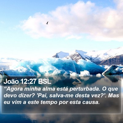 João 12:27 BSL Bible Verse Image