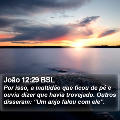 João 12:29 BSL Bible Verse Image