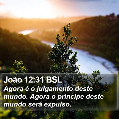 João 12:31 BSL Bible Verse Image