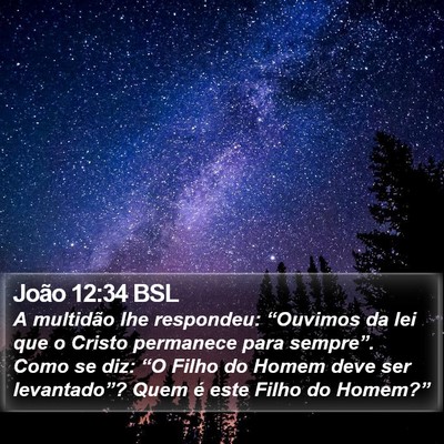 João 12:34 BSL Bible Verse Image