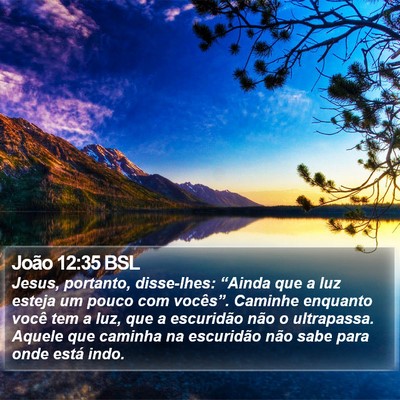João 12:35 BSL Bible Verse Image