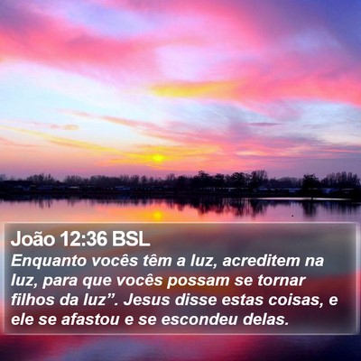 João 12:36 BSL Bible Verse Image