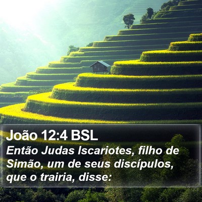 João 12:4 BSL Bible Verse Image