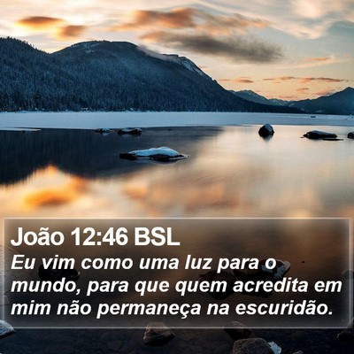 João 12:46 BSL Bible Verse Image
