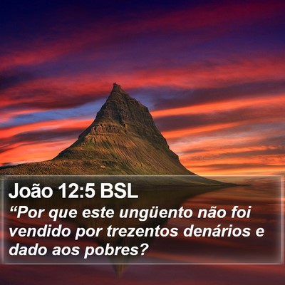 João 12:5 BSL Bible Verse Image