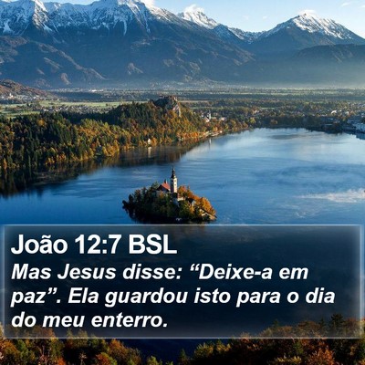 João 12:7 BSL Bible Verse Image