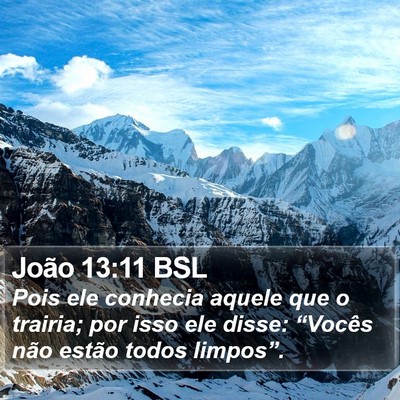 João 13:11 BSL Bible Verse Image