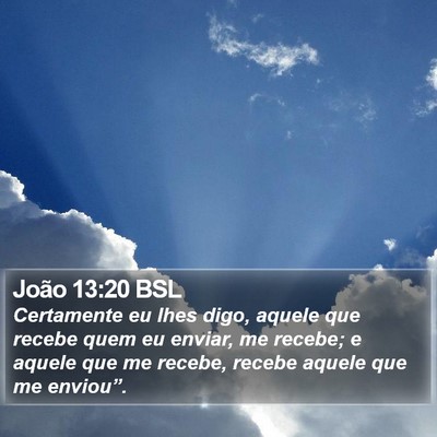 João 13:20 BSL Bible Verse Image
