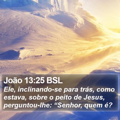 João 13:25 BSL Bible Verse Image