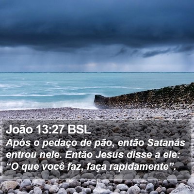 João 13:27 BSL Bible Verse Image