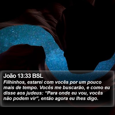 João 13:33 BSL Bible Verse Image