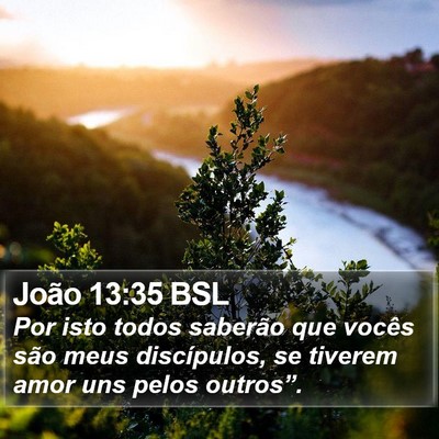 João 13:35 BSL Bible Verse Image