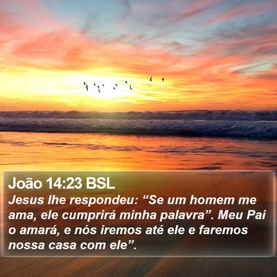 João 14:23 BSL Bible Verse Image