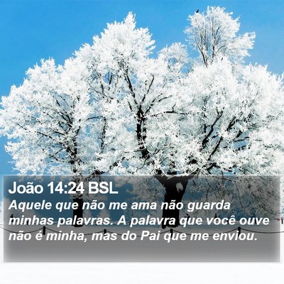 João 14:24 BSL Bible Verse Image