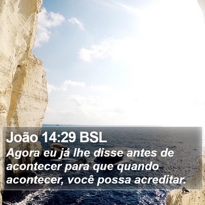 João 14:29 BSL Bible Verse Image