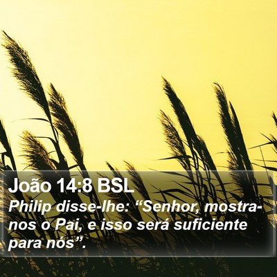 João 14:8 BSL Bible Verse Image