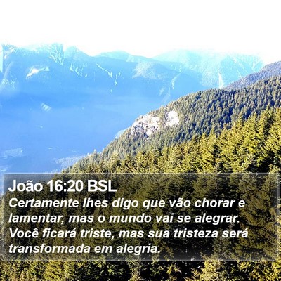 João 16:20 BSL Bible Verse Image